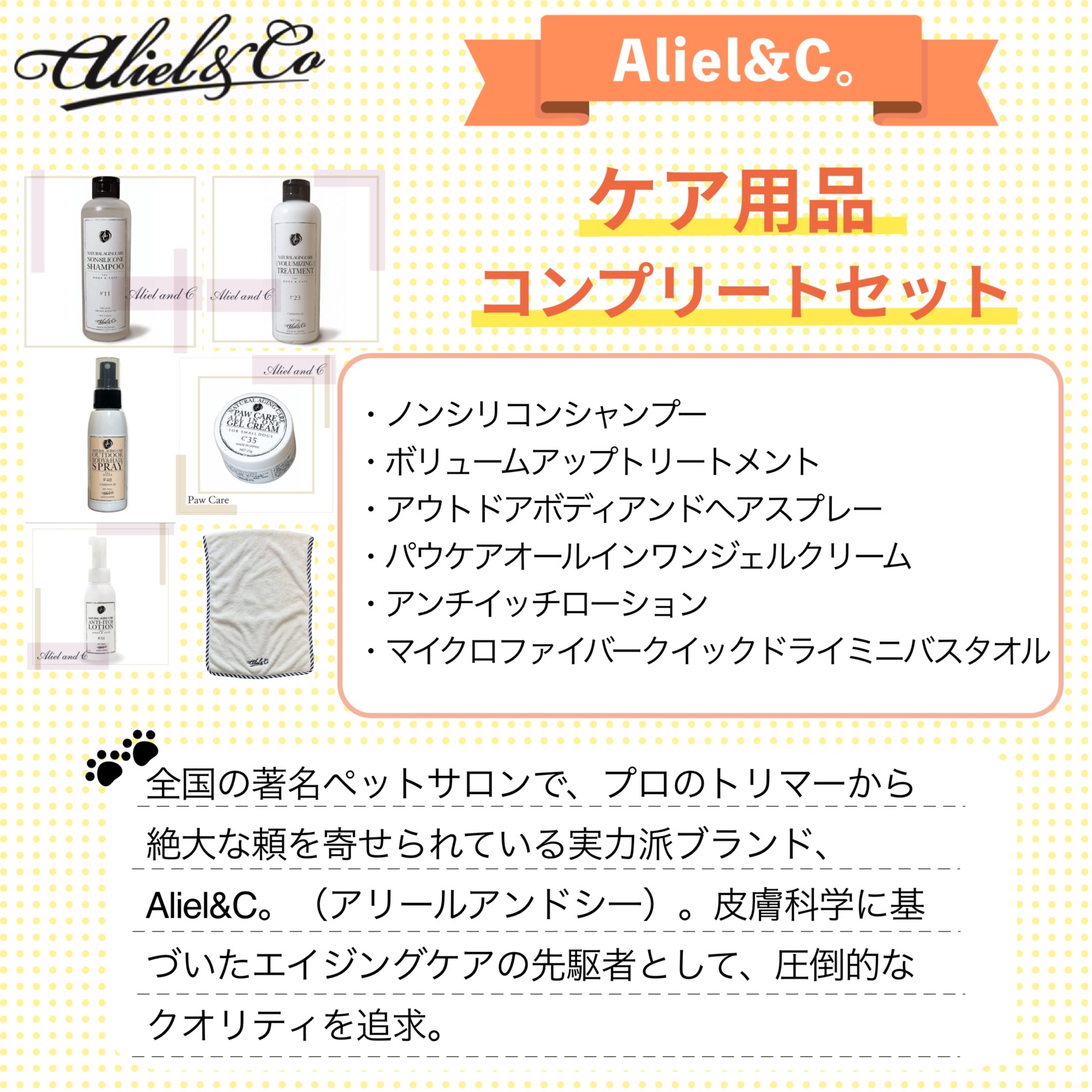 アリールアンドシー ケア用品コンプリートセット